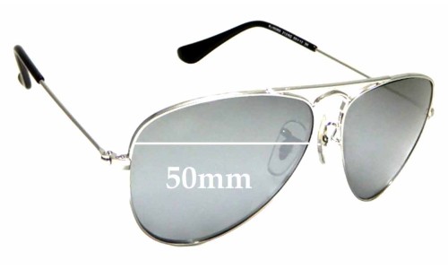 Sunglass Fix Replacement Lenses for Ray Ban RJ9506-S - 50mm Wide 
