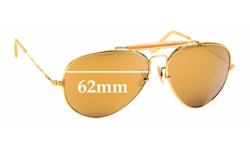 Sunglass Fix Replacement Lenses for Ray Ban RB3561 The General - 62mm Wide 