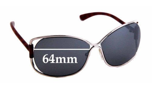 Sunglass Fix Replacement Lenses for Tom Ford Eugenia TF156 - 64mm Wide 