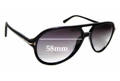 Tom Ford Jared TF331 Replacement Lenses 58mm wide 