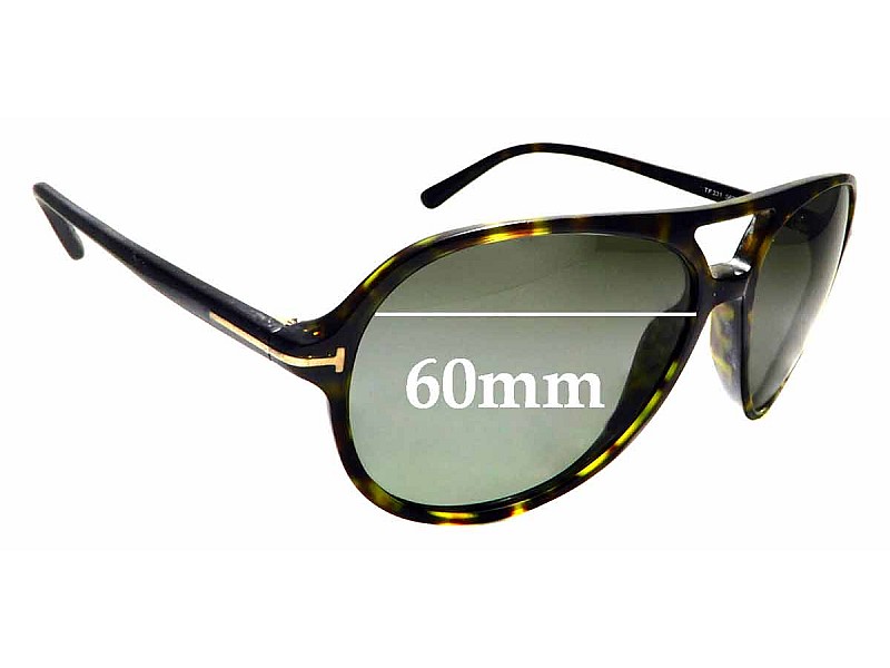 Tom Ford Jared TF331 60mm Replacement Lenses