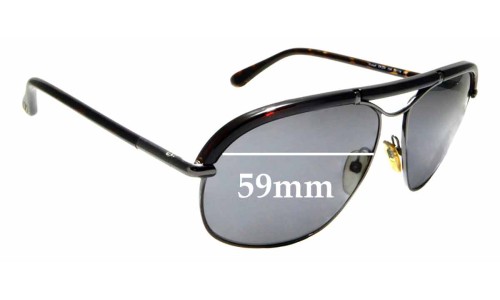 Sunglass Fix Replacement Lenses for Tom Ford Russell TF 234 - 59mm Wide 