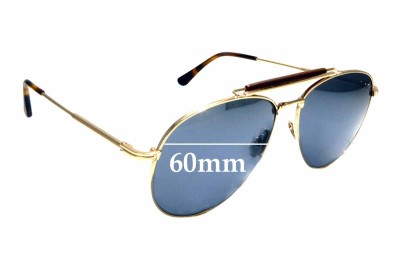 Tom Ford Sean TF536 Replacement Lenses 60mm wide 