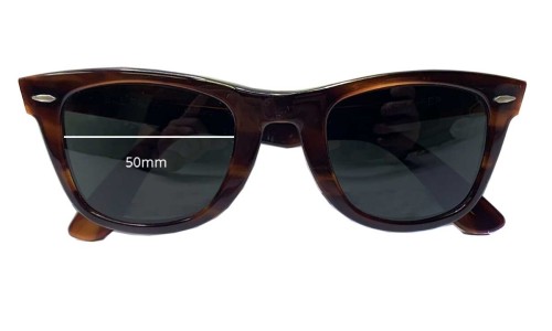 Ray Ban B&L Wayfarer RB5024 Replacement Lenses 50mm wide 