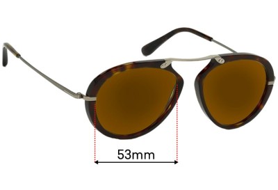 Tom Ford Aaron TF473 Replacement Lenses 53mm wide 