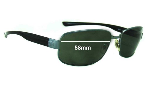 Ray Ban RB3331 Replacement Lenses 58mm wide 
