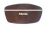 Sunglass Fix Lentilles de Remplacement pour Arnette Swinger AN225 - 55mm Wide 