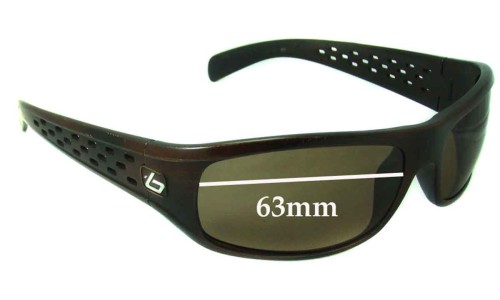 Sunglass Fix Replacement Lenses for Bolle Satellite Fusion - 63mm Wide 