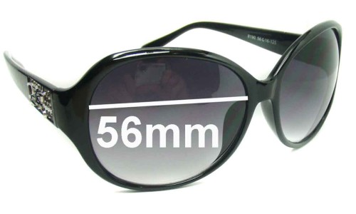 Sunglass Fix Replacement Lenses for Burberry B 8090 - 56mm Wide 