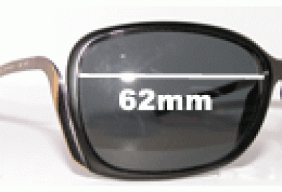 Dolce & Gabbana DG4015 Replacement Lenses 62mm wide 