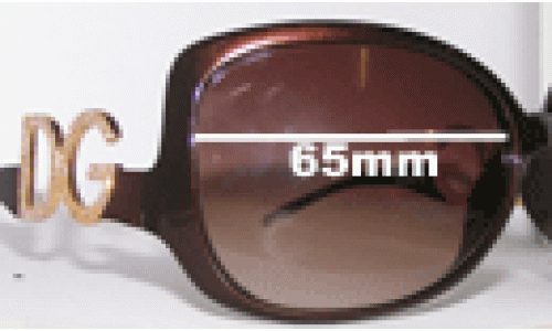 Sunglass Fix Replacement Lenses for Dolce & Gabbana DG6011B - 65mm Wide 