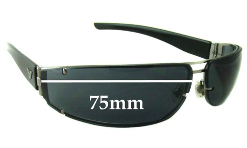 Sunglass Fix Replacement Lenses for Emporio Armani Unknown Model - 75mm Wide 