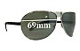 Sunglass Fix Replacement Lenses for Gucci GG1813 - 69mm Wide 