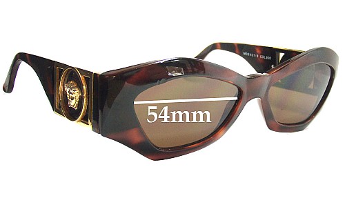 Sunglass Fix Lentes de Repuesto para Versace MOD 421 - 54mm Wide 
