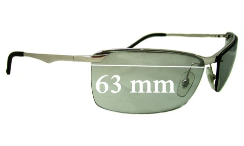 Sunglass Fix Replacement Lenses for Ray Ban RB3359 - 63mm Wide 