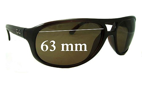 Sunglass Fix Replacement Lenses for Ray Ban RB4124 - 63mm Wide 