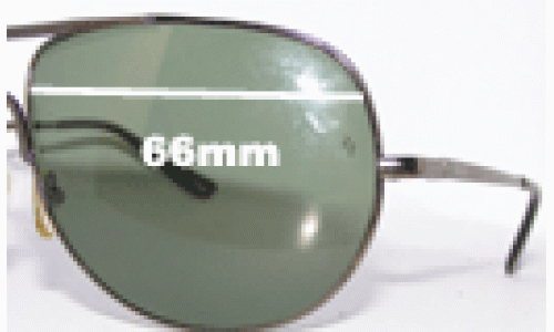 Sunglass Fix Lentilles de Remplacement pour Ray Ban RB8075 - 66mm Wide 