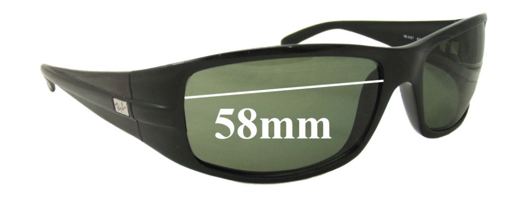 Ray Ban RB4057 Replacement Lenses 58mm 