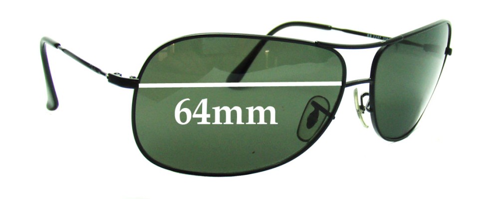 Ray Ban RB3267 Replacement Lenses 64mm 