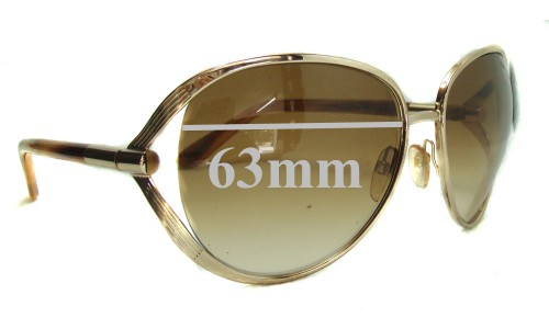 Tom Ford Savannah TF41 Replacement Lenses 63mm wide 