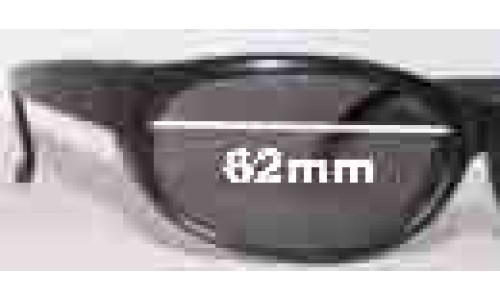 Sunglass Fix Replacement Lenses for Vuarnet Pouilloux - 62mm Wide 