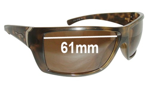Sunglass Fix Replacement Lenses for Arnette Defy AN4124 - 61mm Wide 
