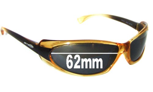 Sunglass Fix Replacement Lenses for Arnette Shaft AN4022 - 62mm Wide 