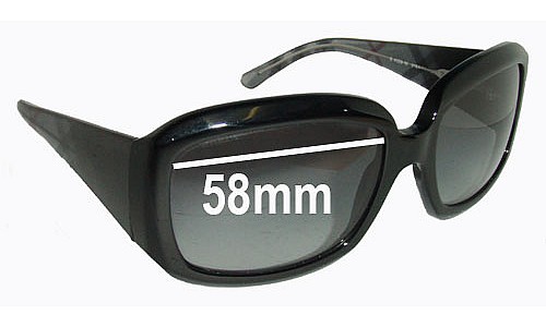 Sunglass Fix Replacement Lenses for Burberry B 4039 - 58mm Wide 