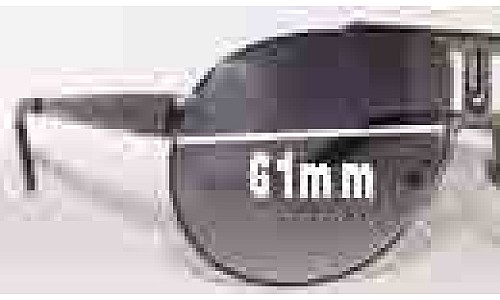 Sunglass Fix Replacement Lenses for Carrera Panamerica - 61mm Wide 