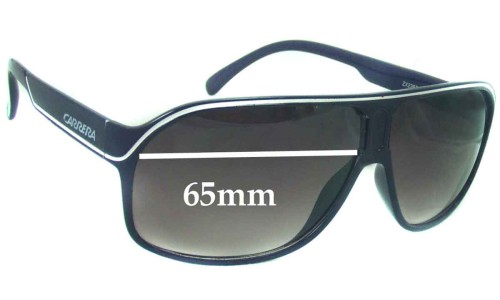 Sunglass Fix Replacement Lenses for Carrera ZX2367 - 65mm Wide 