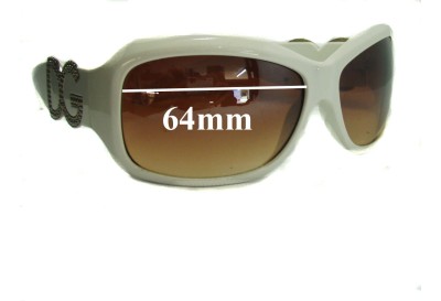Dolce & Gabbana DG187 Replacement Lenses 64mm wide 