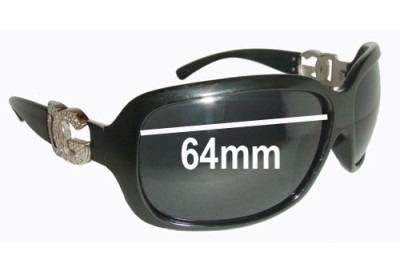Dolce & Gabbana DG6029 Replacement Lenses 64mm wide 