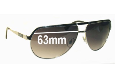 Dolce & Gabbana DD6065 Replacement Lenses 63mm wide 