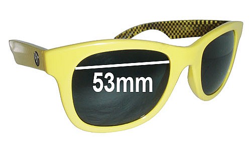 Sunglass Fix Replacement Lenses for Electric Detroit - 53mm Wide 