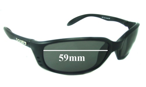 Sunglass Fix Replacement Lenses for Mako Sea Hawk 9527 - 59mm Wide 