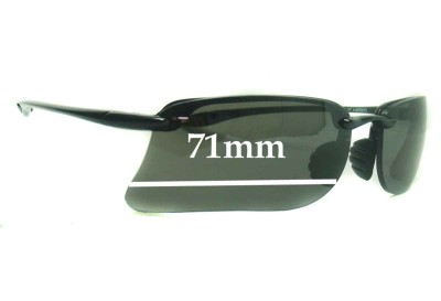 Maui Jim MJ411 Turtle Bay Replacement Lenses 71mm wide 