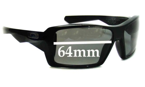 Sunglass Fix Replacement Lenses for Oakley Eye Patch - 64mm Wide 