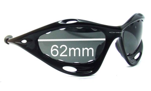 Sunglass Fix Lentilles de Remplacement pour Oakley Water Jacket - Vented Lenses - 62mm Wide 