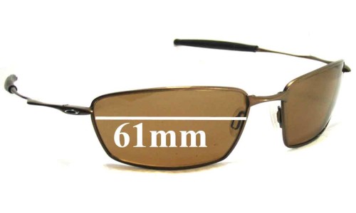 Oakley Square Whisker Replacement Lenses 61mm wide 