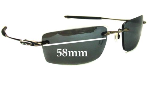 Sunglass Fix Replacement Lenses for Oakley Why 8.2 - 58mm Wide 