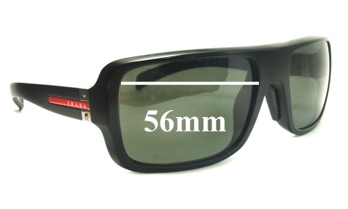 Sunglass Fix Replacement Lenses for Prada SPS01I & PS01IS - 56mm Wide 