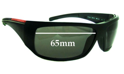 Sunglass Fix Replacement Lenses for Prada SPS01L - 65mm Wide 