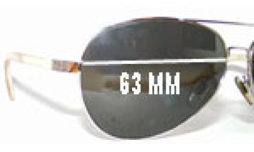 Sunglass Fix Ersatzgläser für Ralph Lauren RL 002 9001 - 63mm Wide 
