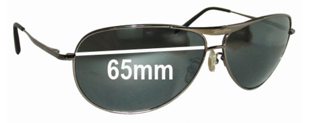 Ray Ban RB8015 Replacement Lenses 65mm 