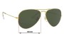 Sunglass Fix Replacement Lenses for Ray Ban RB3026 LM Aviator - 63mm Wide 