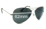 Sunglass Fix Lentilles de Remplacement pour Ray Ban RB3026 Italy Aviator - Not Large Metal - 62mm Wide 