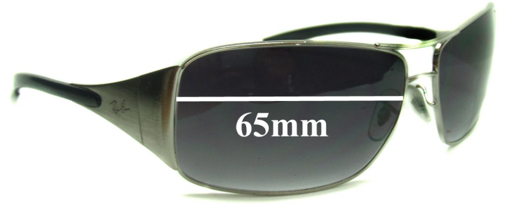 Mew Mew grond Meting Ray Ban RB3320 Highstreet - All models except 41-71 & 042-8Z 65mm Lenses