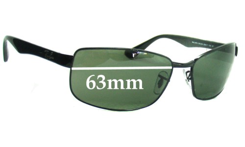 Ray Ban RB3478 Replacement Lenses 63mm wide 
