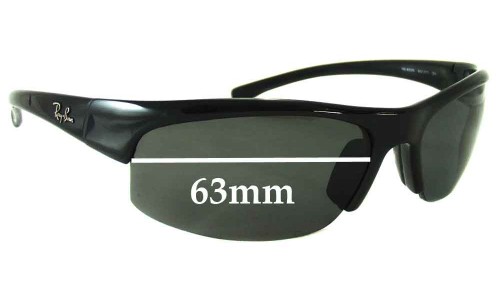 Sunglass Fix Replacement Lenses for Ray Ban RB4039 - 63mm Wide 