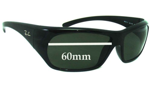 Sunglass Fix Replacement Lenses for Ray Ban RB4111 - 60mm Wide 